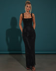 Sophia Collection | Elegant Evening Gown with Shimmering Sequins | Flattering Square Neckline for Stunning Formal Occasions 8