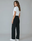 Women's Premium Blend Wide Leg Trousers | Elegant High-Waisted Pants 4
