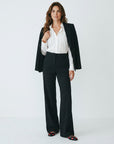 Women's Premium Blend Wide Leg Trousers | Elegant High-Waisted Pants 2
