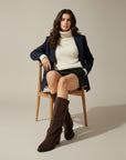 Emma | Elegant Chunky Heel Knee High Boots 3