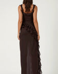 Women's Lightweight Ruffled Maxi Dress | Elegant Floor-Length Evening Gown 3