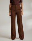 Elegant High Waist Trousers | Wide Leg Pants with Flattering Fit | Sophisticated Style for Any Occasion 5