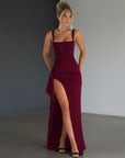 Elegant Evening Dress | Flattering Maxi Gown with Thigh-High Slit | Formal Wear for Women 4