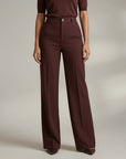 Elegant High Waist Trousers | Wide Leg Pants with Flattering Fit | Sophisticated Style for Any Occasion 2