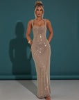 Sophia Collection | Elegant Evening Gown with Shimmering Sequins | Flattering Square Neckline for Stunning Formal Occasions 9