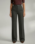 Elegant High Waist Trousers | Wide Leg Pants with Flattering Fit | Sophisticated Style for Any Occasion 9