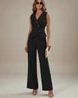 Mia Co Ord Set Women | Stylish Structured Vest & Wide-Leg Trousers for Versatile Day-to-Night Wear 4