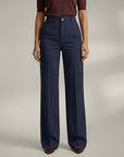 Elegant High Waist Trousers | Wide Leg Pants with Flattering Fit | Sophisticated Style for Any Occasion 7