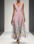 Sophia Collection | Women's Floral Maxi Dress with Flattering V-Neckline | Elegant Wedding Guest Dress for Summer Occasions 5