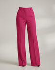 Elegant High Waist Trousers | Wide Leg Pants with Flattering Fit | Sophisticated Style for Any Occasion 8