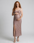 Women's Sequin Fitted Maternity Cocktail Dress | Elegant Comfortable Party Dress 1