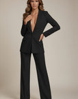 Sophia | Chic Tailored Womens Suit with Wide Leg Trousers 1