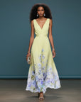 Sophia Collection | Women's Floral Maxi Dress with Flattering V-Neckline | Elegant Wedding Guest Dress for Summer Occasions 3