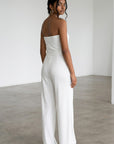 Women's Chic Strapless Jumpsuit | Flattering Wide-Leg Design 2