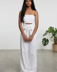 Women's Chic Strapless Jumpsuit | Flattering Wide-Leg Design 1