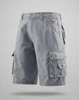 Men's Cargo Shorts | Elasticated Waist & Flap Pockets | Knee-Length Summer Shorts