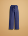 Relaxed Linen Wide Leg Trousers for Women with Adjustable Drawstring | Comfortable Everyday Style 2