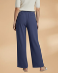 Relaxed Linen Wide Leg Trousers for Women with Adjustable Drawstring | Comfortable Everyday Style 5