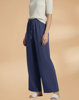 Relaxed Linen Wide Leg Trousers for Women with Adjustable Drawstring | Comfortable Everyday Style 6