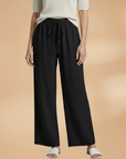 Relaxed Linen Wide Leg Trousers for Women with Adjustable Drawstring | Comfortable Everyday Style 8