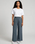 Women's Soft Fabric Wide Leg Pants | Comfortable Smocked High-Waist Casual Trousers 5