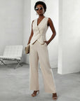 Mia Co Ord Set Women | Stylish Structured Vest & Wide-Leg Trousers for Versatile Day-to-Night Wear 2