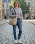 Sophia Collection | Black Shoulder Bag with Soft Textured Material | Stylish Accessory for Effortless Everyday Use 5