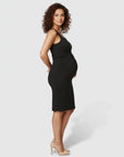 Women's Soft Stretchy Bodycon Maternity Dress | Elegant Comfortable Midi Dress for Everyday Wear 1