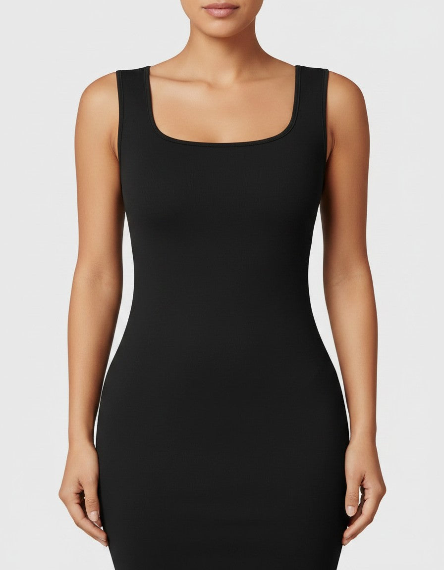 Women's Soft Stretchy Bodycon Maternity Dress | Elegant Comfortable Midi Dress for Everyday Wear 5