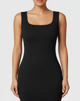 Women's Soft Stretchy Bodycon Maternity Dress | Elegant Comfortable Midi Dress for Everyday Wear 5