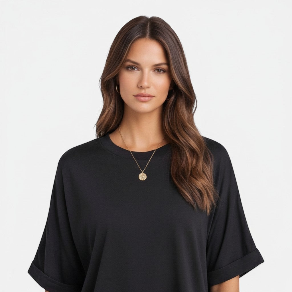 Women's Lightweight Cotton T-Shirt | Oversized Breathable Daily Wear | Casual Relaxed Fit 5