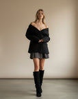 Maya | Chic Slouchy Black Knee High Boots for Women with Hidden Heel 4