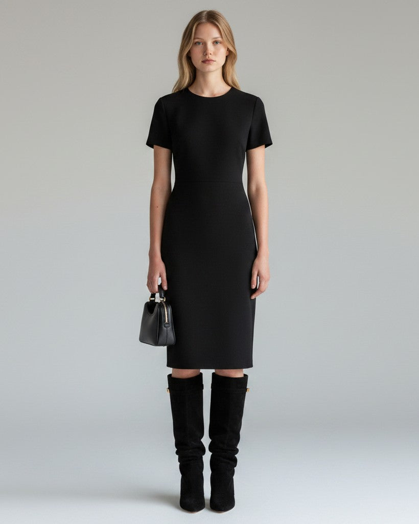 Maya | Chic Slouchy Black Knee High Boots for Women with Hidden Heel 2