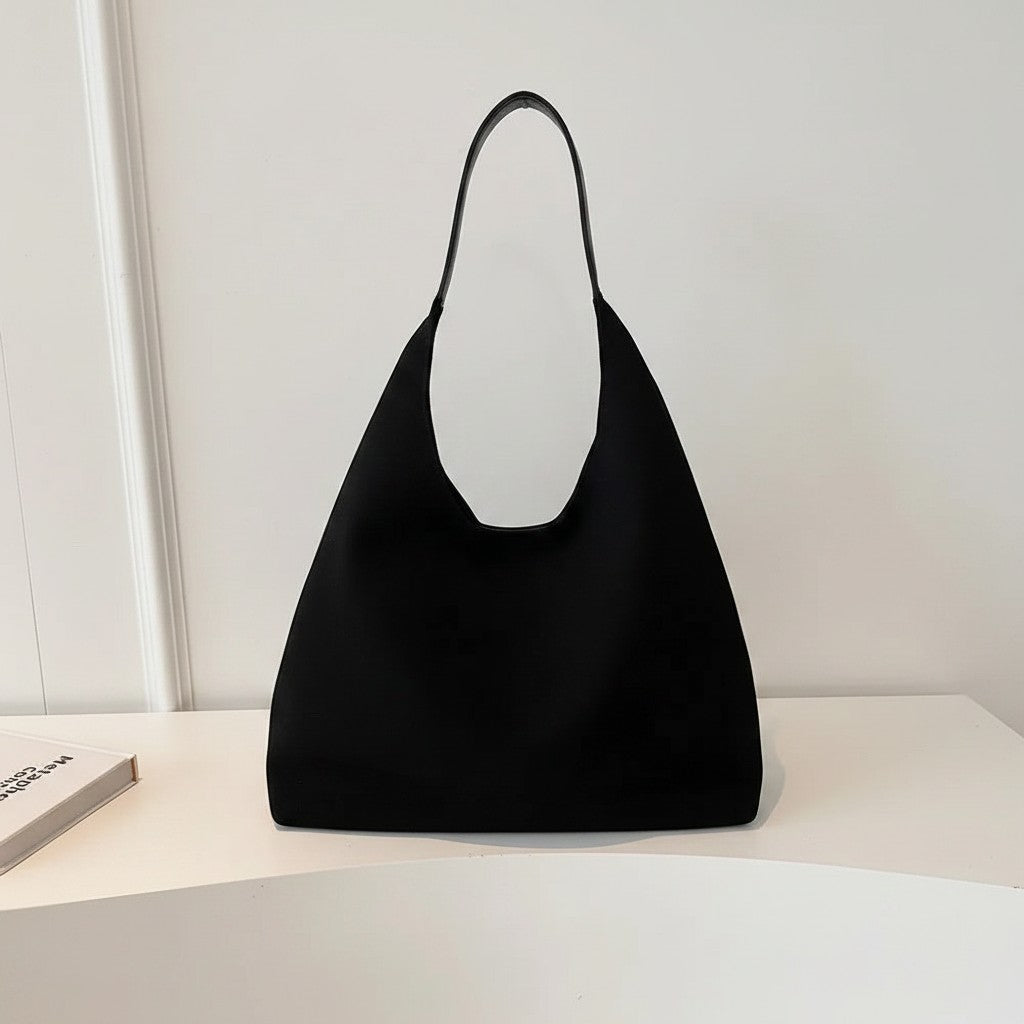 Sophia Collection | Black Shoulder Bag with Soft Textured Material | Stylish Accessory for Effortless Everyday Use 9