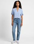 Women's Lightweight Chiffon Blouse | Elegant V-Neck Summer Top | Soft and Breathable Fashion 6