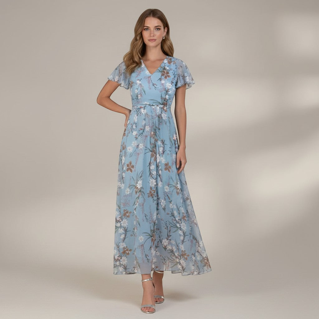 Emily | Elegant Chiffon Midi Dress 9