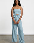 Women's Chic Strapless Jumpsuit | Flattering Wide-Leg Design 4