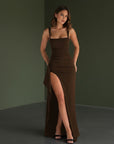 Elegant Evening Dress | Flattering Maxi Gown with Thigh-High Slit | Formal Wear for Women 5