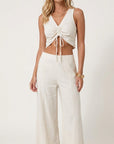 Women's Breathable Linen Blend Tank Top | Stylish Cropped Summer Top 2