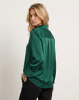 Women's Classic Cotton Blend Blouse | Timeless Long Sleeve Top for Effortless Style 2