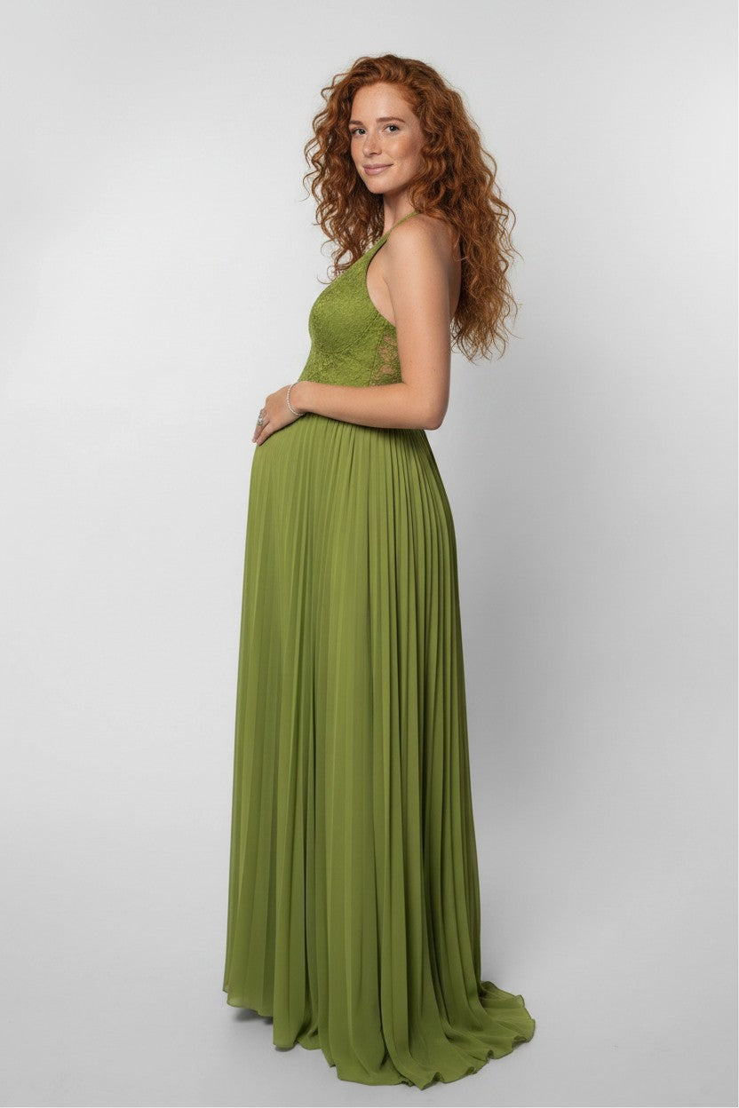 Women's Elegant Lace Maxi Dress | Flattering Sweetheart Neckline Formal Gown 5