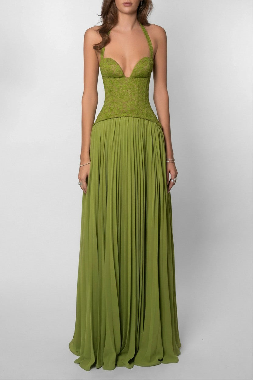 Women's Elegant Lace Maxi Dress | Flattering Sweetheart Neckline Formal Gown 2