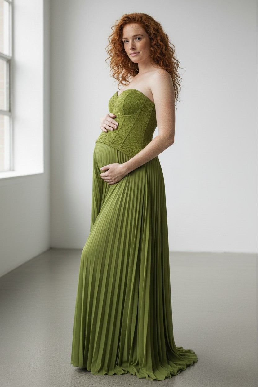 Women's Elegant Lace Maxi Dress | Flattering Sweetheart Neckline Formal Gown 4