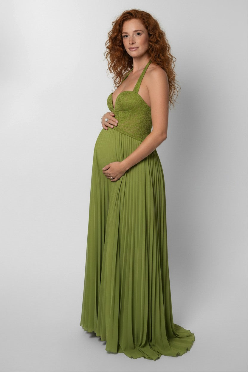 Women's Elegant Lace Maxi Dress | Flattering Sweetheart Neckline Formal Gown 6