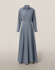 Elegant | Women's Black Dress with Collared Neckline | A-Line Midi Dress for Effortless Style 8