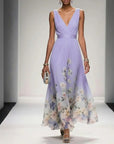 Sophia Collection | Women's Floral Maxi Dress with Flattering V-Neckline | Elegant Wedding Guest Dress for Summer Occasions 6