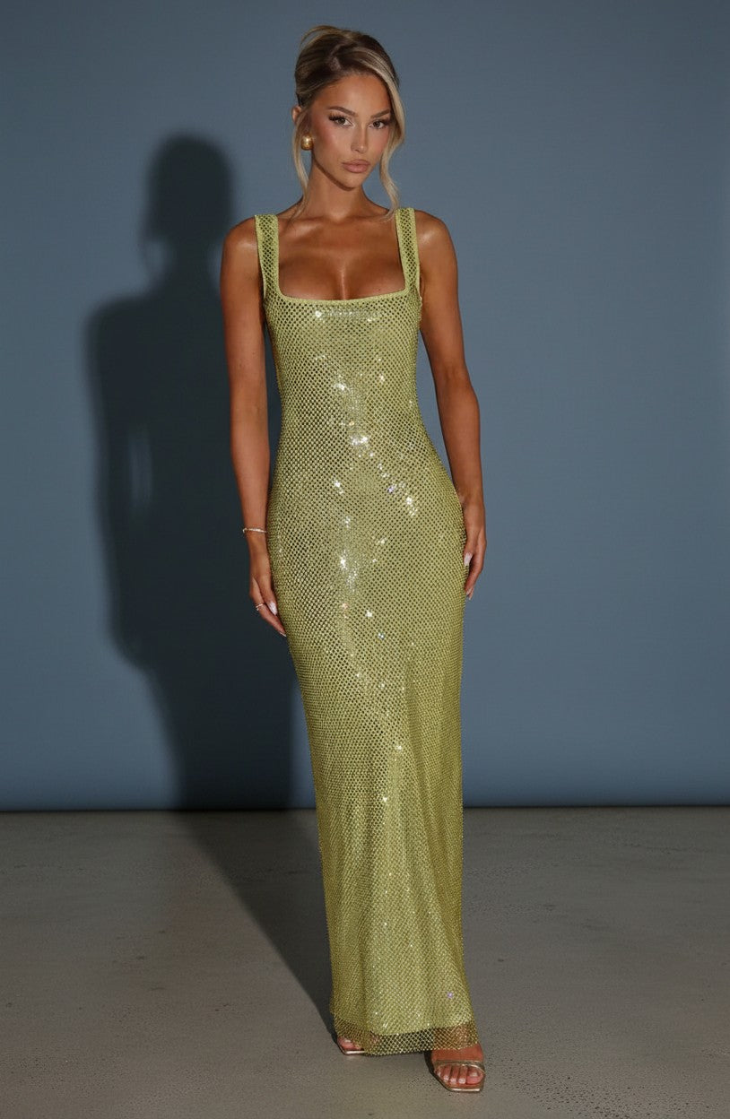 Sophia Collection | Elegant Evening Gown with Shimmering Sequins | Flattering Square Neckline for Stunning Formal Occasions 11