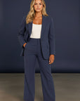 Sophia Collection | Women's Suit with Tailored Blazer & Wide-Leg Pants | Chic White Ensemble for Professional Elegance 2