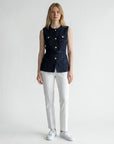 Women's Classic Tweed Waistcoat | Elegant Tailored Sleeveless Vest 2