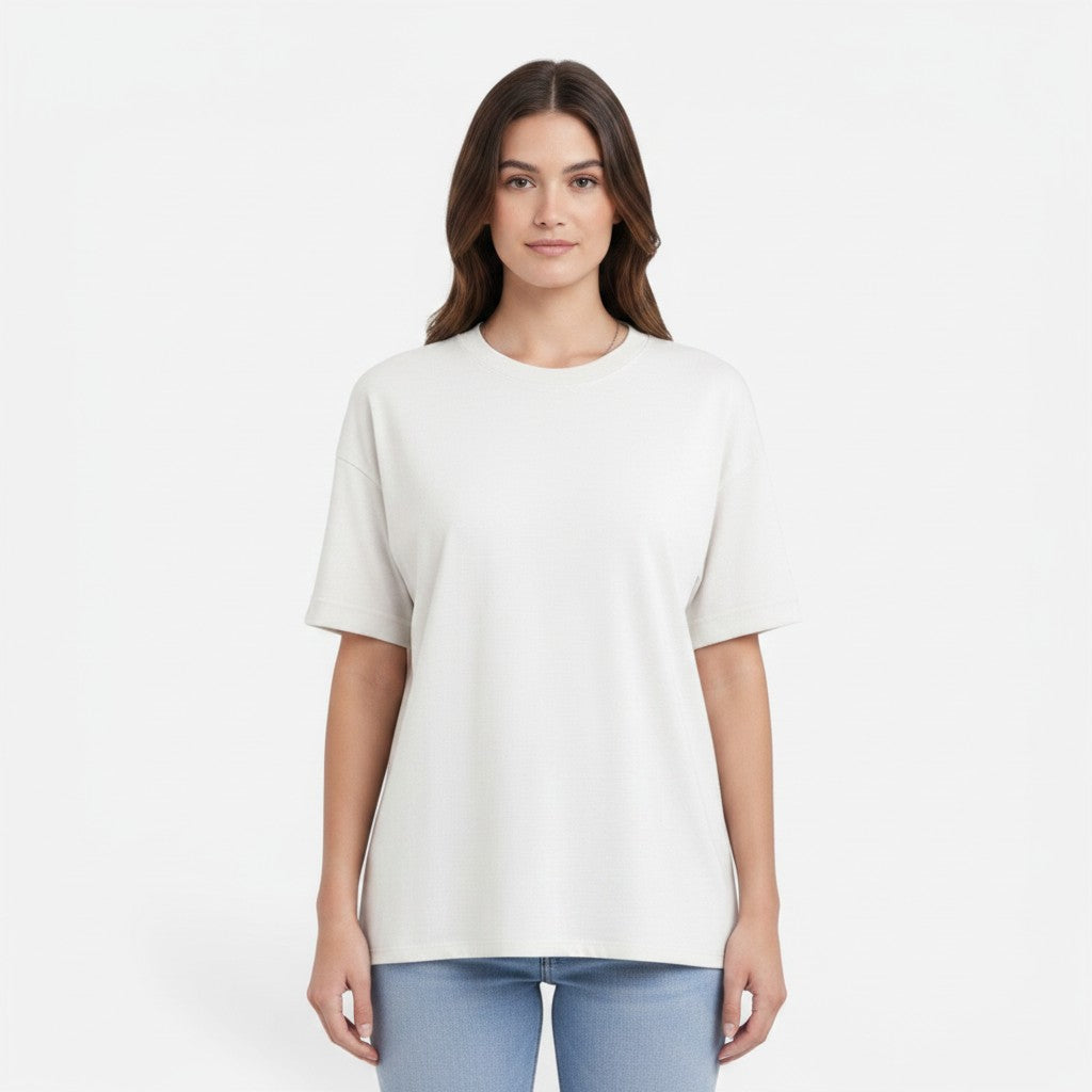 Women's Lightweight Cotton T-Shirt | Oversized Breathable Daily Wear | Casual Relaxed Fit 3